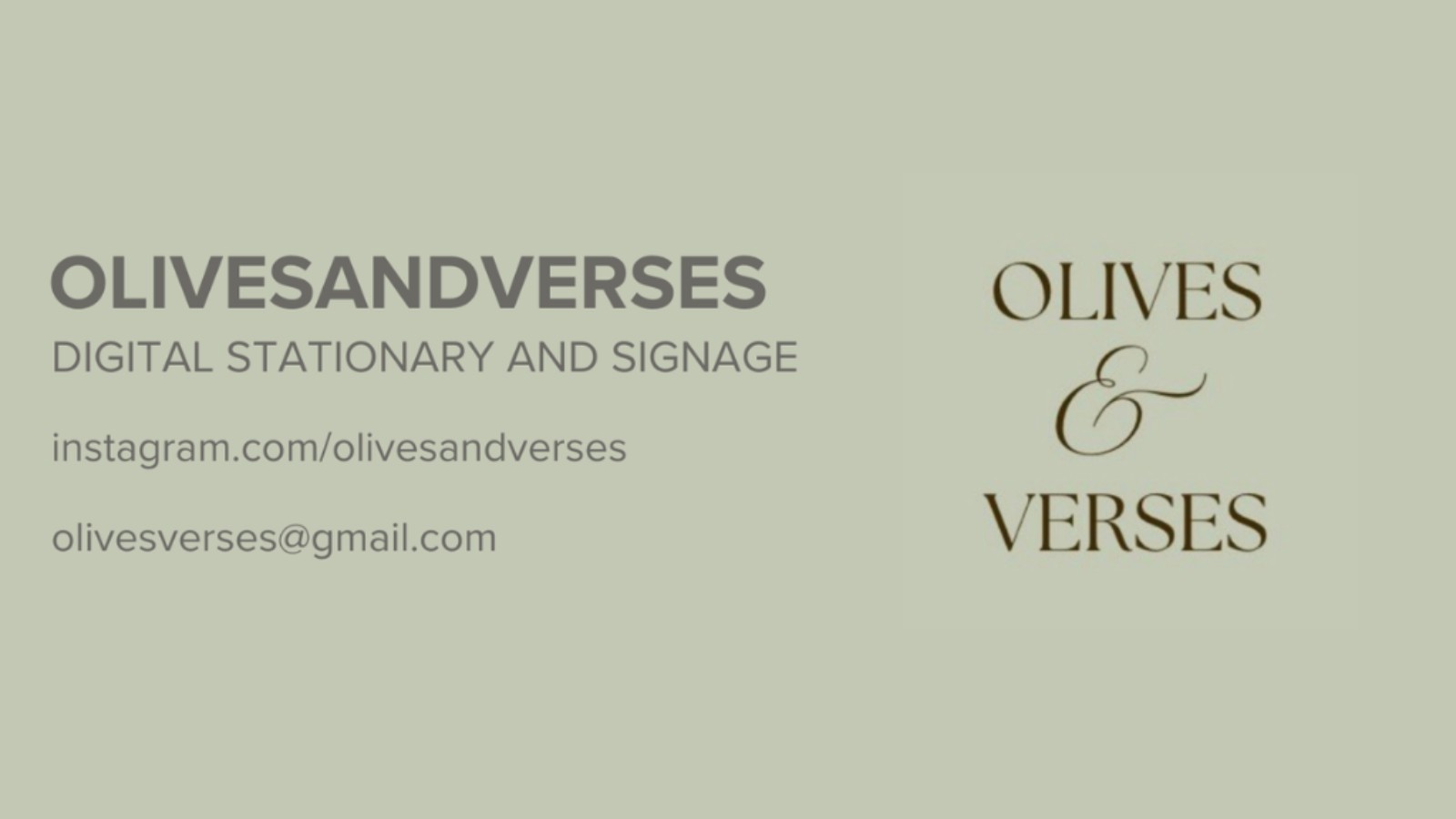 olivesandverses
